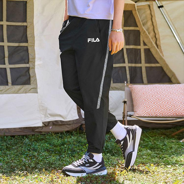 FILA Casual Knitted Sports Long Pants Men bottoms Black F11M229607FBK