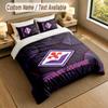 3Pcs Bedding Set Custom Name Text, 1 Sheet 2 Pillowcases Home Bed DecorFiorentina FC