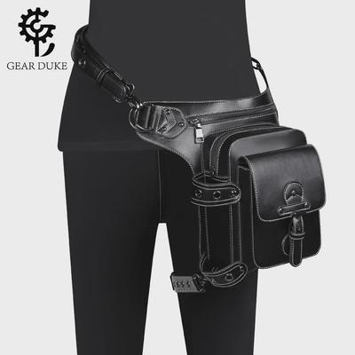 Unisex European & American Punk Multi-Style Waist & Motorcycle Bag