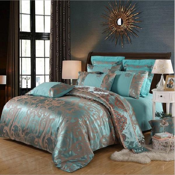 Double Sided Bedding Duvet Quilt Cover Set Pillowcases US Twin/Queen