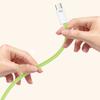 Magnetic Type C Silicone Data Cable Anti Winding USB To Type C Charging Cable  Phone Charging