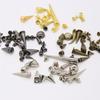 Punk Spike Alloy Bullet Rivet Horn Cone with Base Screw for Apparel, Bags, Shoes