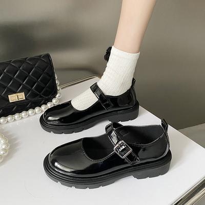 Größen 35-44 Neue Damen Schwarze Lolita Schuhe Lässige Plateau Schuhe Mary Jane Schuhe für Damen Vintage Studenten Heels Zapatos De Mujer