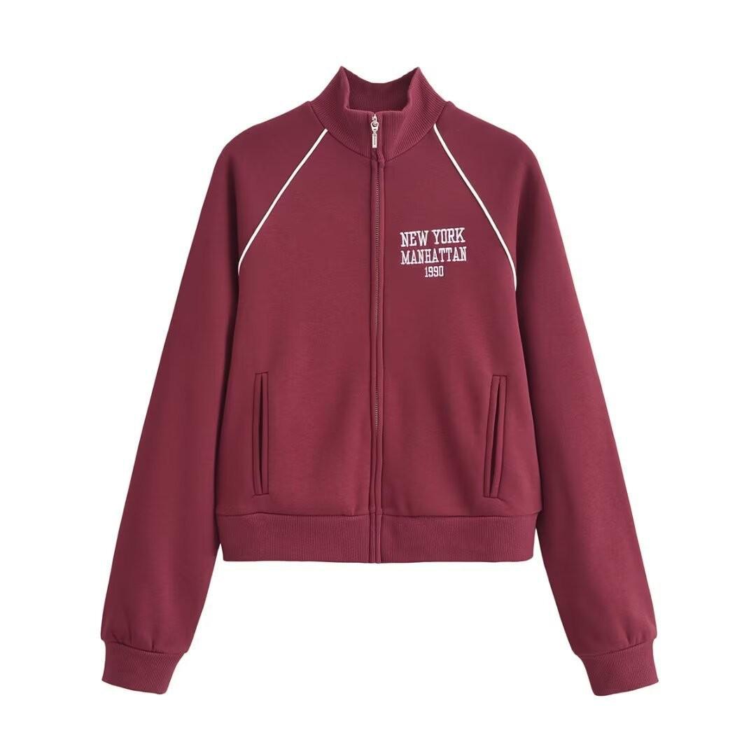 

TAOP&ZA Women s Letter Print Velvet Sweatshirt Set - Early Spring Collection Small