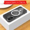 iPhone 16 Magnetic Phone Case, Anti-Yellowing Transparent TPU+PC with Bayer Material, 2600 Gauss