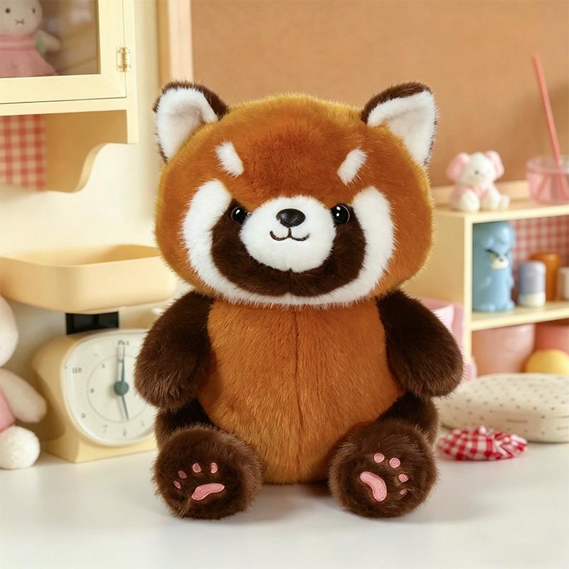 Schattige Dieren Zacht Pluche Speelgoed Gevuld Pluche Panda Varken Rode Panda Metgezel Pop Voor Kinderen Cadeaus Huis Bureau Ornamenten 16cm