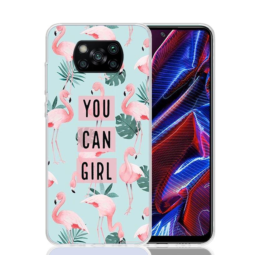 Pink Red Flamingo Case Phone Cover for Xiaomi Redmi Note 10 9 9S 8 8T 7 5 Pro Mi 12T 11T 10T 9T 12 11 Lite A3 A2 Trend Fundas Mi