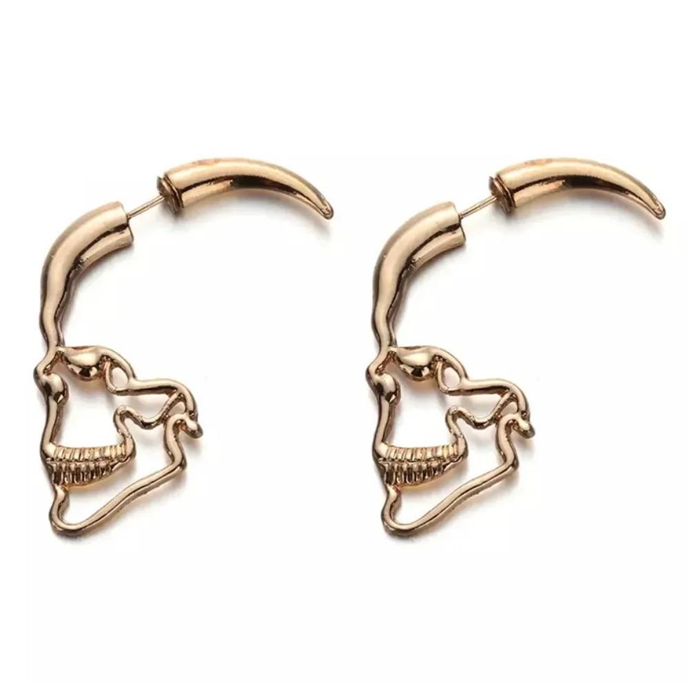 New Halloween Skull Skeleton Drop Earrings for Women  Trend Gothic Jewelry Gift Hip Hop Rock Cool Dropped Earrings Men
