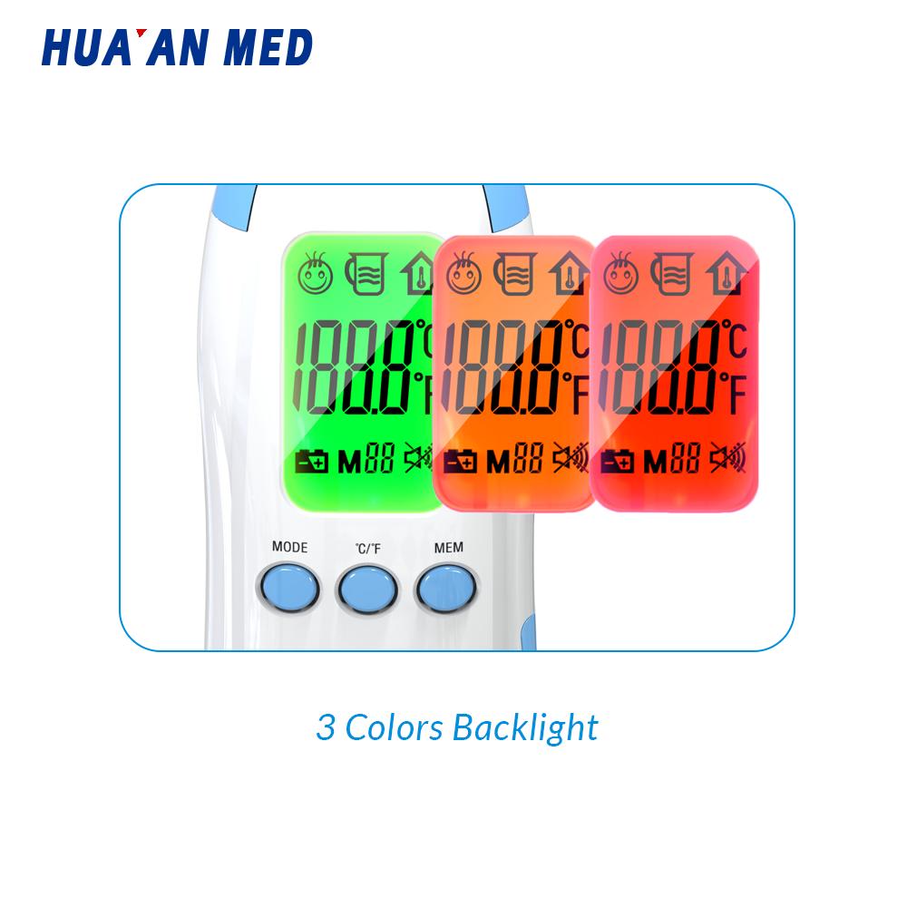 HUAAN MED 3 in 1Talking Body Temperature Baby Clinical Medical Digital Non Contact Infrared Forehead Thermometer