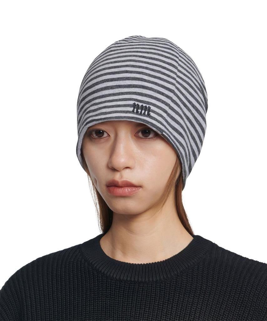 Nomaenyueol Nm Stripe Beanie - Gray