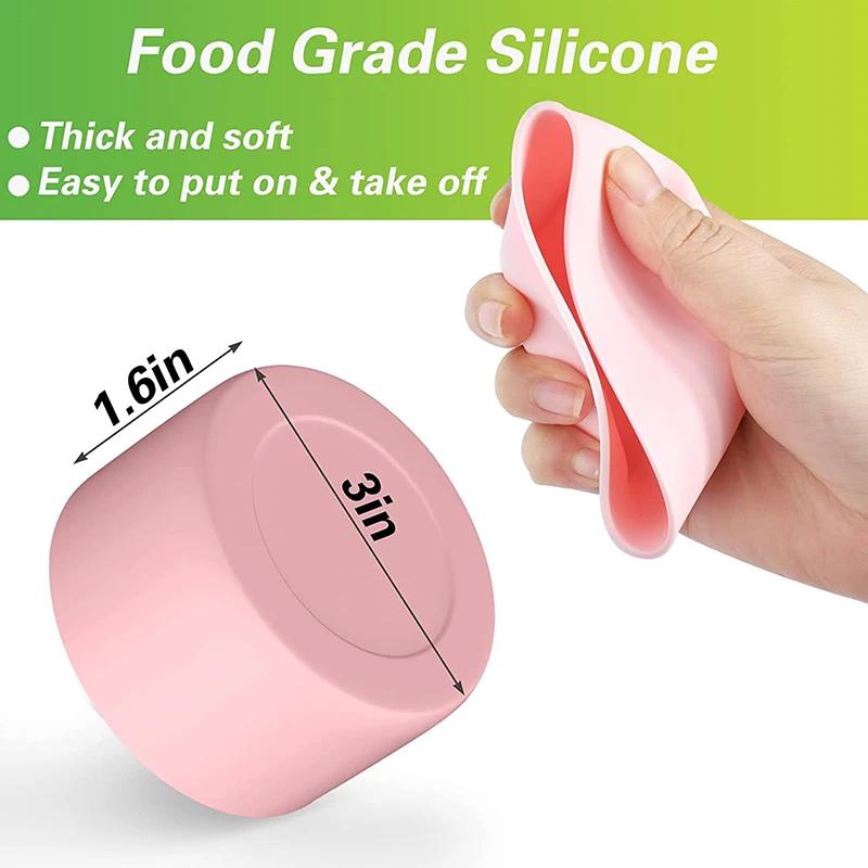7.5cm Universal Water Bottle Boot Bottom Sleeve Cover Food Grade Silicone Protective Sleeve for Stanley 40oz/30oz Cup Base