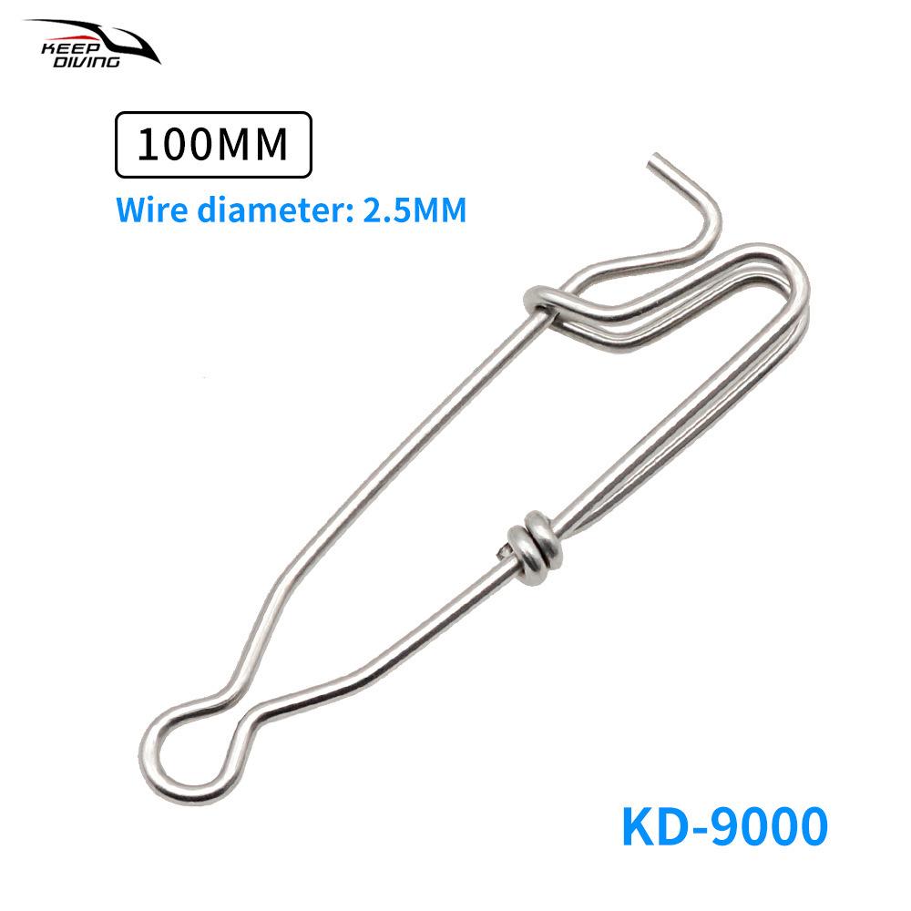 100MM Stainless Steel Sea Fishing Lure Snap - Large Trolling Hook Connector, Small Fishing Tackle Accessories