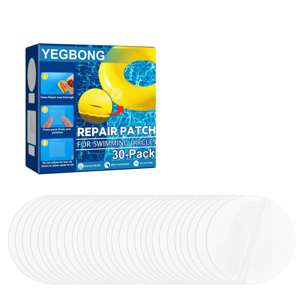 30pcs Self Adhesive PVC  Patch Quick Fix Tape Swimming Ring Patches 