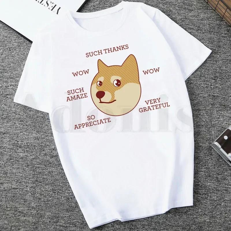 Funny Animal Dogs Kawaii Japanese Shiba Inu Women Cartoon Mom Summer Print Lady Tshirts Top T Shirt Ladies Womens Graphic