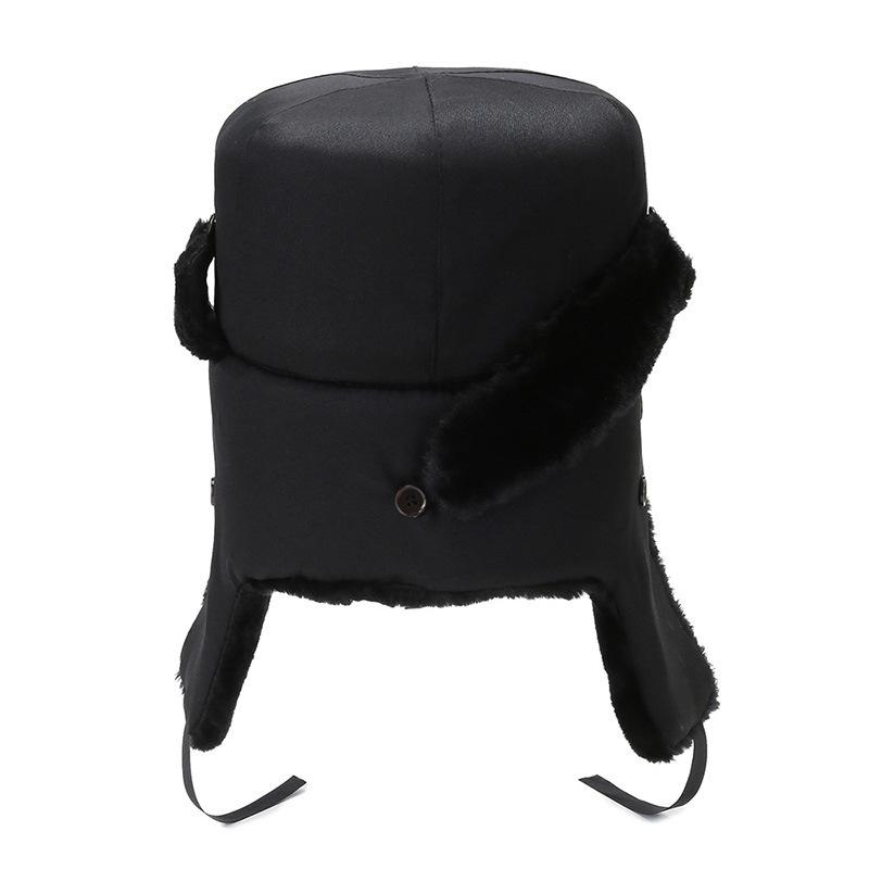 Ear-Flapped Winter Hat Winter Warm Windproof Outdoor Hat Youth Thickened Cycling Lei Feng Hat Men's Winter Fleece Lined