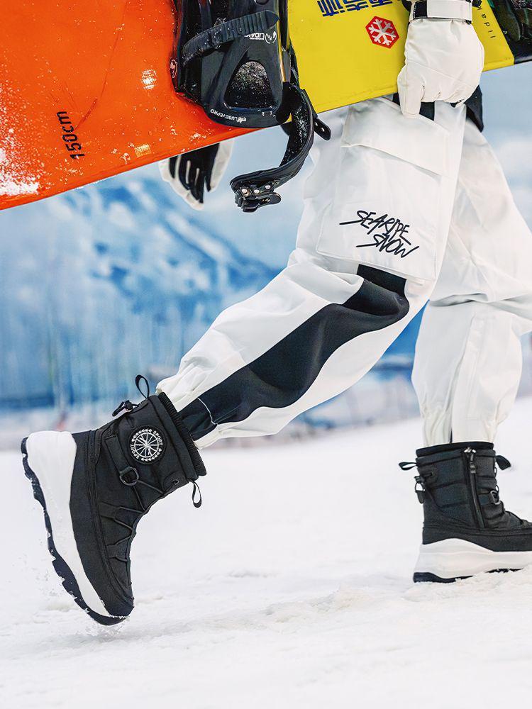 -40° Cold-Proof Women's Cotton Winter Boots: Warm, Short Tube, Thick-Soled, Non-Slip, Waterproof Outdoor Snow Footwear.