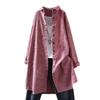 Plus Size Women Blouse Shirts Korean Style Loose Plaid Autumn Clothes Casual Retro Stripes Single Breasted Long Sleeves