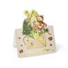 1-12Pcs Christmas Greeting Cards Cartoon Santa Claus Snowman Folding Postcard Christmas Birthday New Year Gifts Wrap Supplies