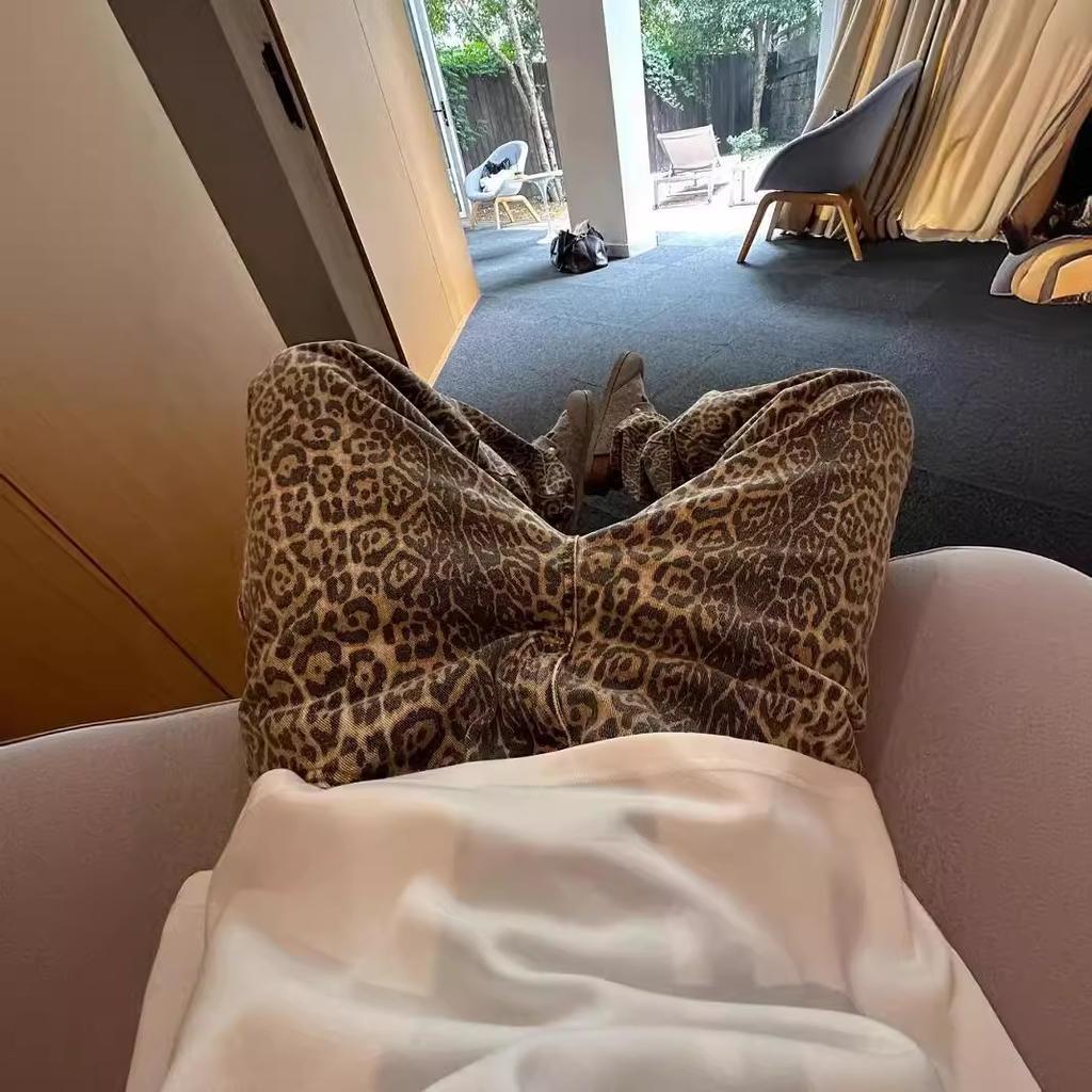 Jeans Men's Summer American Niche Design Sense Loose Straight Wide-leg Trousers