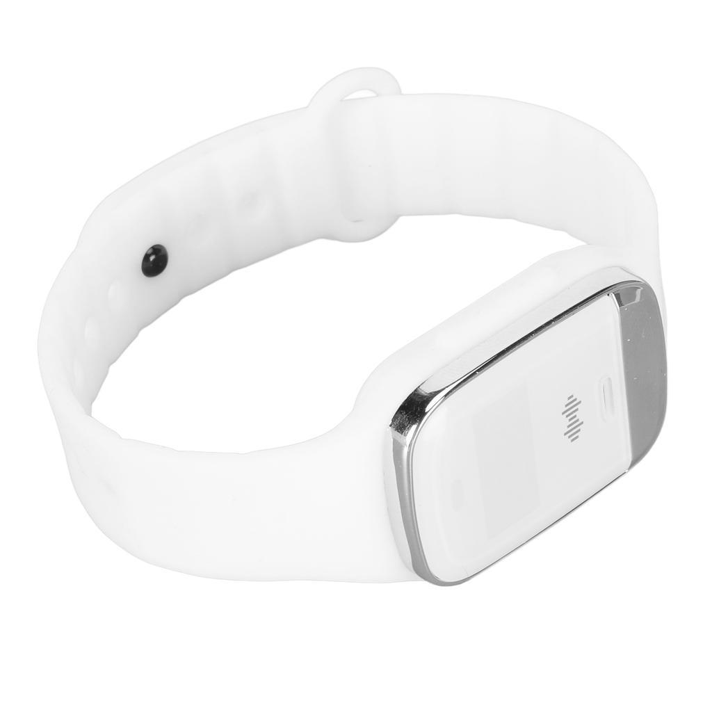Ultrasound Repellent Bracelet Time Display Body Temperature Monitoring Repellent Watchband White