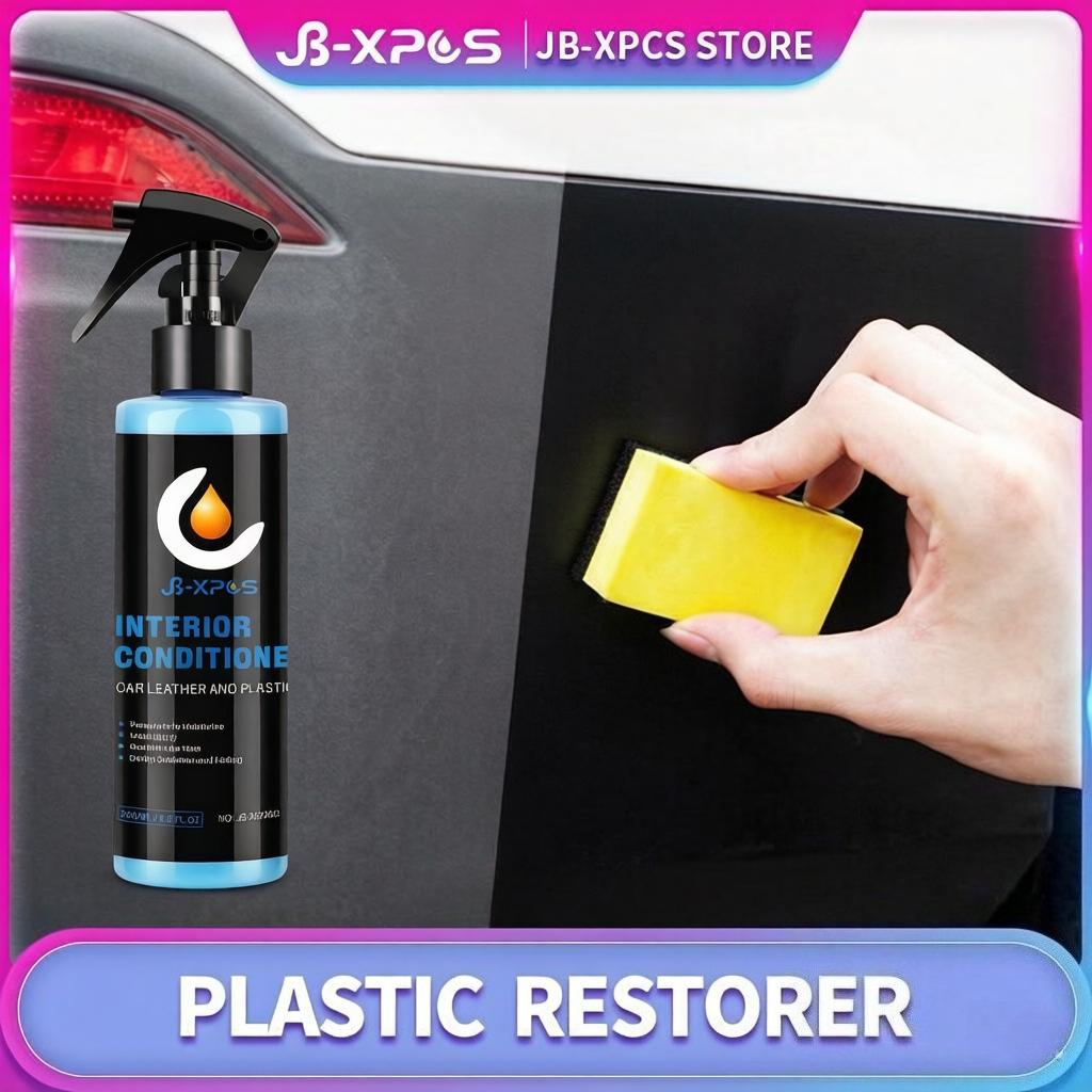 Car Plastic Trim Restorer Nano Ceramic Coating Vinyl Rubber Interior Exterior Polish Repair Kit