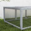 Wooden Rabbit Hutch Cage 6ft with Wire Mesh, Openable Roof, Play Space for Outdoor, Grey