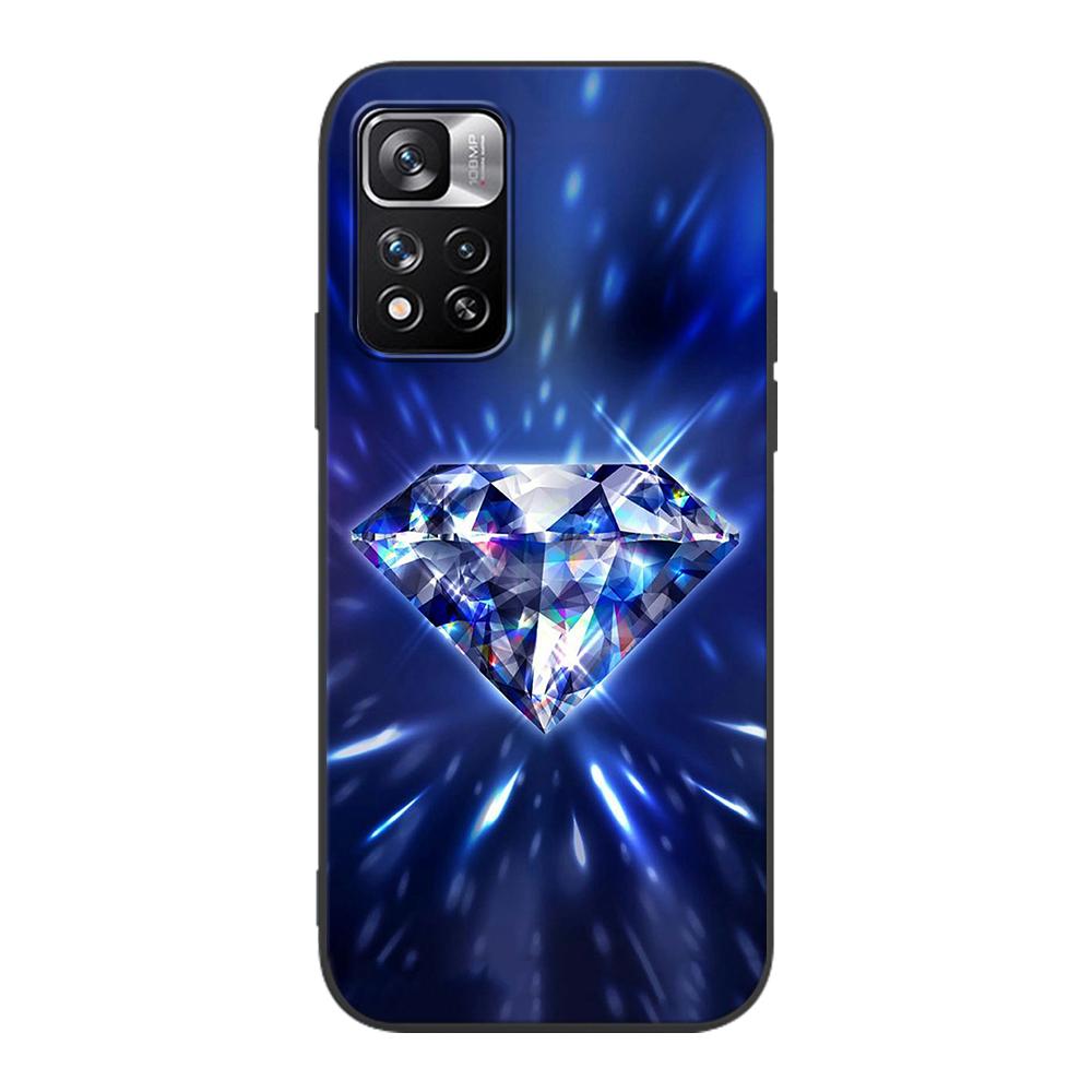 Husă Frumoasă cu Diamante pentru Xiaomi Redmi Note 9S 9 11 10 8 Pro 9C 9 K40 9A 7 8T 7A 9T Carcasă Moale din Silicon Coque Negru Acoperire Telefon