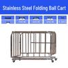 Portable Stainless Steel Folding Sports Ball Cart