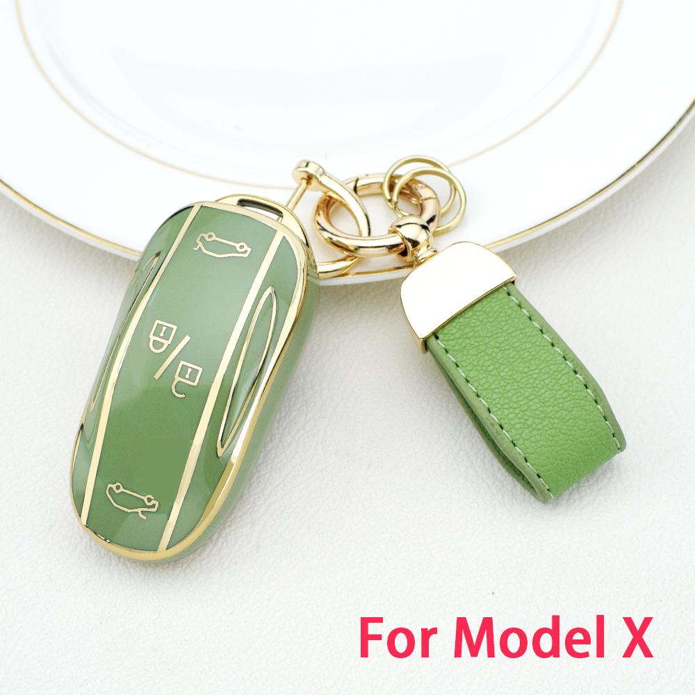 TPU Car Smart Key Case Cover For Tesla Model 3 Model X Model S Model Y Bag Protector Fob Band Shell Holder Keychain Accessories
