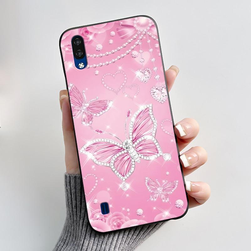 Phone Case For ZTE Blade A51 Lite / A5 2020 Casing Luxury Fashion Butterfly Flower Black Jelly Soft TPU Case Silicone Back Cover