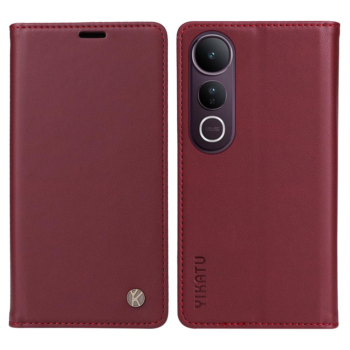 

Для vivo V50 Lite 5G Чохли для телефонів YIKATU Магнітна застібка PU шкіра Мобільна накладка F