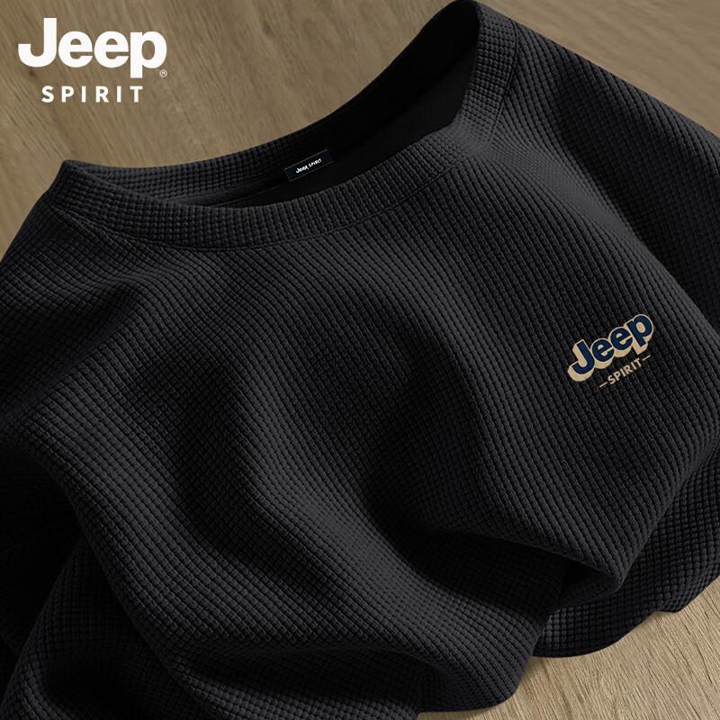 JEEP SPIRIT Men s Waffle Knit Short Sleeve T-Shirt M