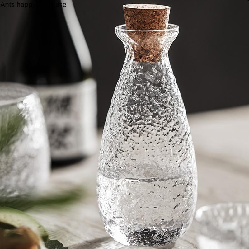 Przezroczysty Zestaw Kieliszków do Wina Zestawy Barowe Kieliszek do Sake Flakon Podgrzewacz do Wina Dozownik do Wina Szklanka Kubek Szklany Dzbanek na Alkohol Barware Przybory do Picia