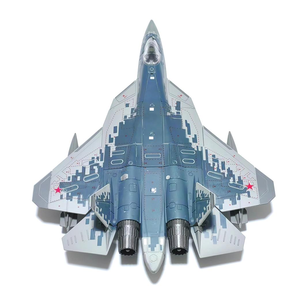 Plastic SU-57S Military Aircraft Model 1/72 Russian Fifth Generation Stealth Fighter Building Airplane Kit Toys Gift Collection