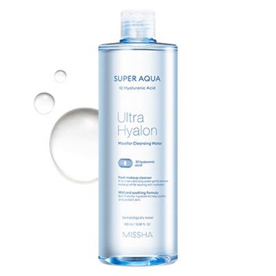 Super Aqua Ultra Hyalon Micelární čistící voda, 500 ml, 1 jednotka