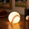 Baseball Collectibles Realistic Night Light, Desk Decor Lamp, Portable Ambient LED Bedside Lighting Ornament for Bedroom Office, Creative Sports