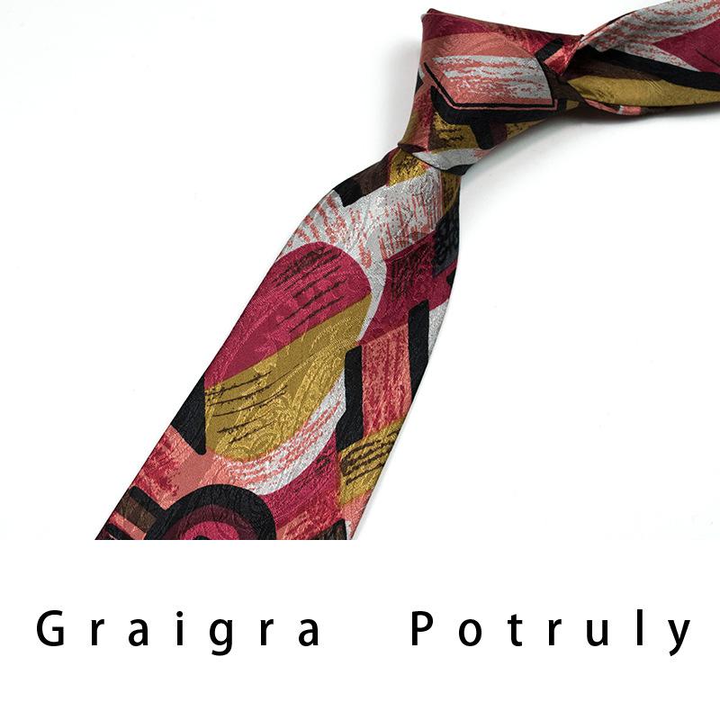 7 Days Replacement, Thin Ultra-Thin Mulberry Silk, Pure Handmade 9Cm Ultra-Wide Italian Elegant Silk Tie, Men'S