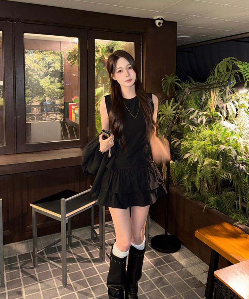 MIXXO Frill Layered Dress_Miwowg309C