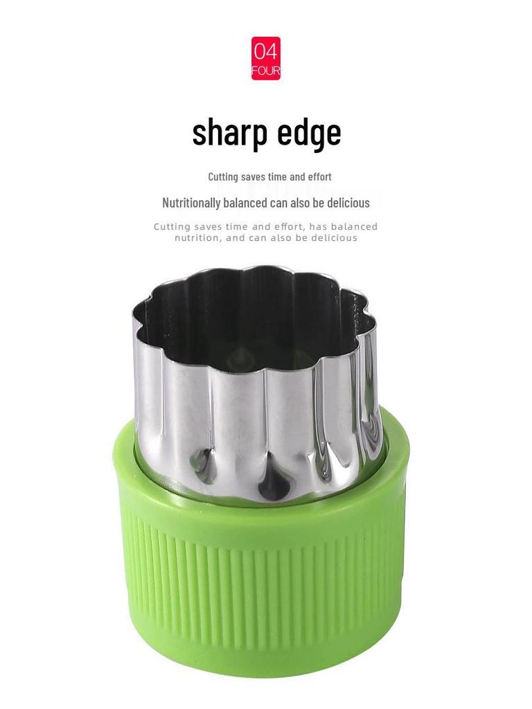 12-Piece Stainless Steel Cookie Cutter Set: Includes Hand Guard, Bow Tie, Vegetable, Animal, Cartoon, Fruit, and Flower Shapes for Home Use.