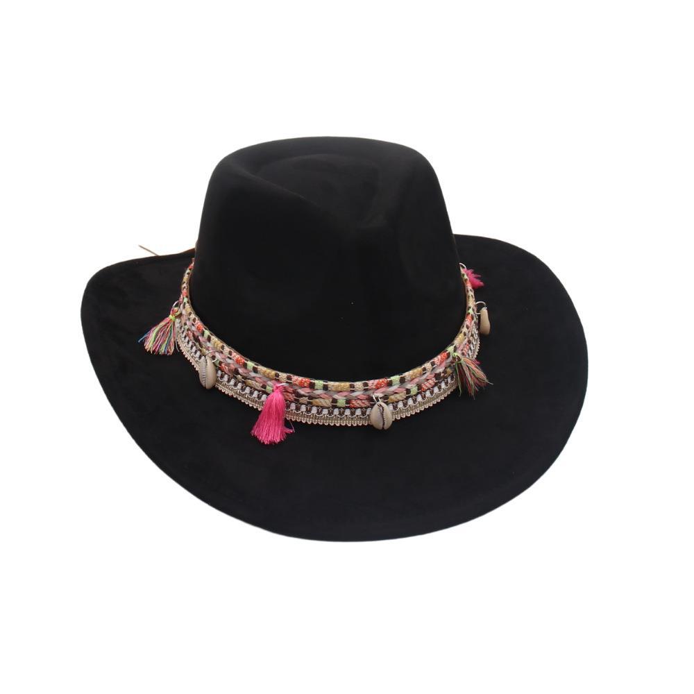 

Men And Women Perform Felt Hats, Dance Woolen Hats, Foreign Style, With Accessories, Retro Top Hat Temperament, Jazz Hat One size fits all