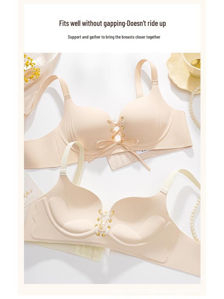 Smooth Seamless Strappy Push-Up Bra: Wirefree Support for Small Chests
