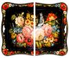 Glass Cutting Board 2X 30X52 Flowers