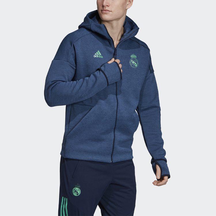Adidas Jackets Men's Dark Blue Hooded Moderate Other DX8699