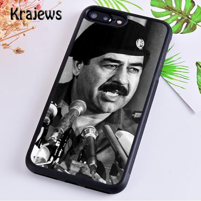 Krajews Arabic Iraq Saddam Hussein Phone Case Cover For iPhone 16 15 SE2020 14 6 7 8 plus 11 12 13 pro max coque Shell Fundas