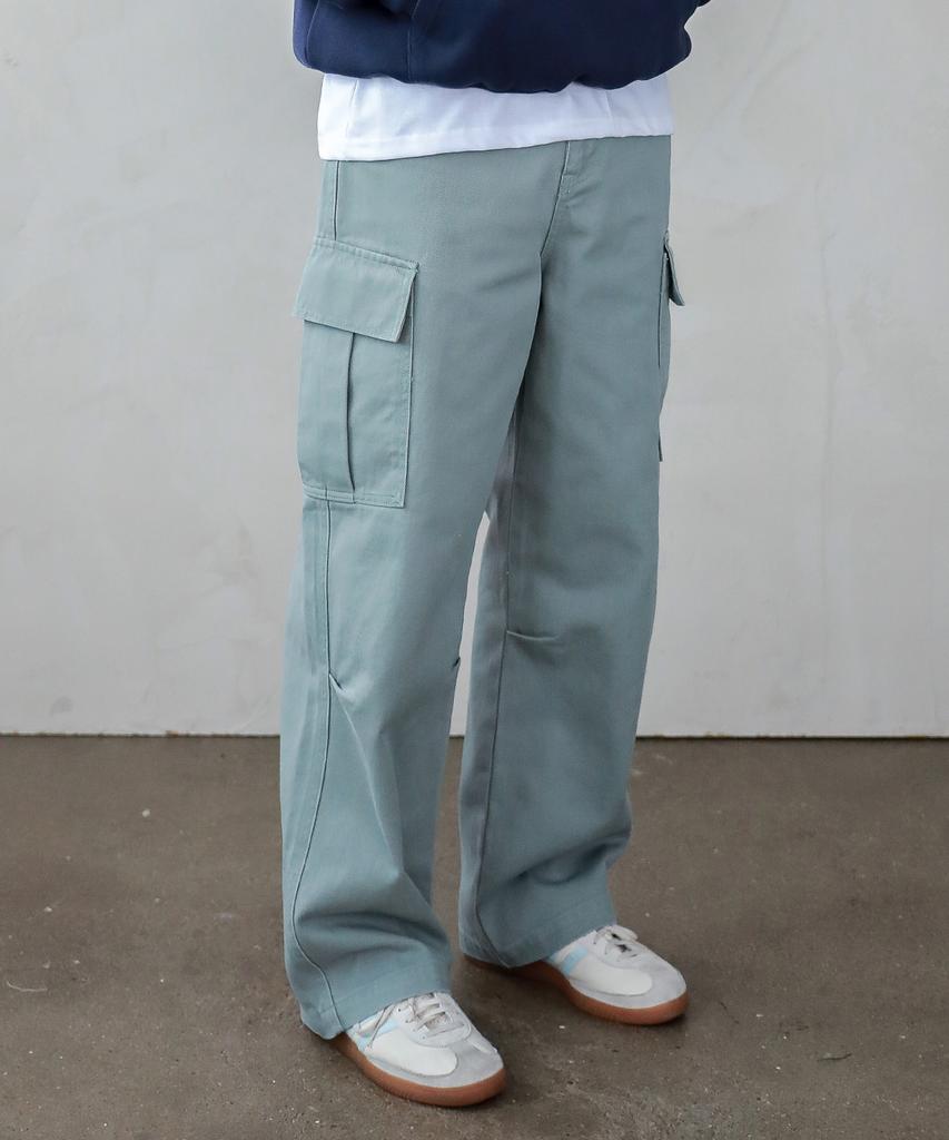 ESN Semi-Wide Cargo Cotton Pants Mint