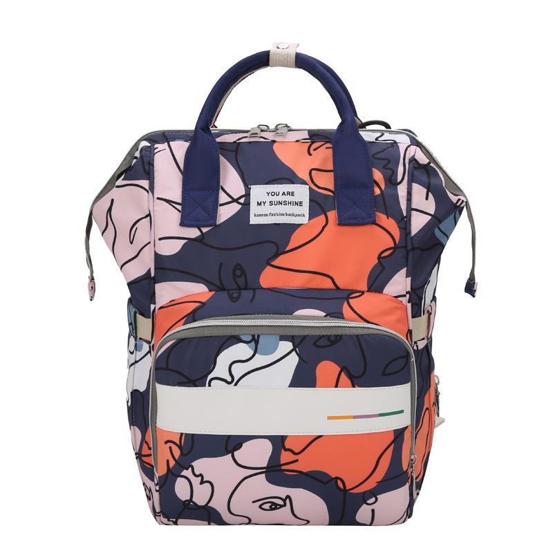 

Insular Baby Diaper Backpack Fashion Mummy Travel Stroller Bag Large Capacity Mother Bag Carrying Pregnant Baby Nappy Backpack