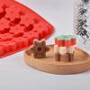 Christmas Snowman Silicone Chocolate Mold Candy Snowflake Biscuit Jelly Mould Gingerbread Man Cake Decor Ice Tray Festival Gifts