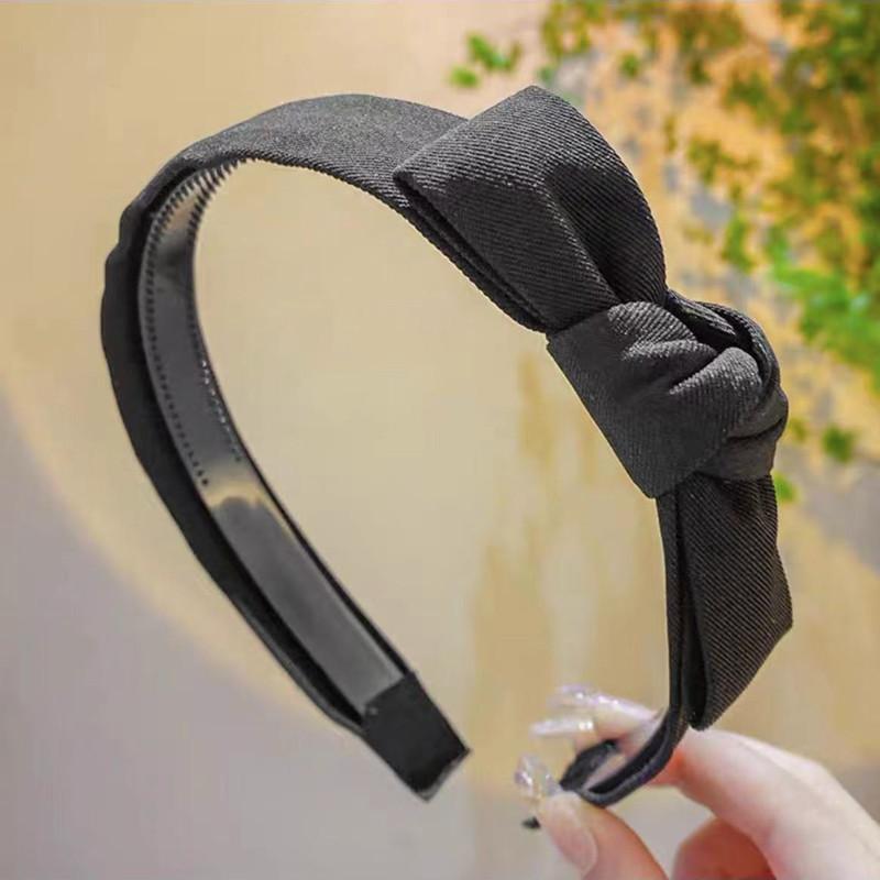 

Повязки на голову для женщин, широкий тканевый обруч для волос с узлом, кофейно-бежевый, черный, простая повязка для волос, женские аксессуары для волос Size fits all