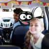 Cartoon Eye Car Headrest Covers Premium Wear Resistant Fabric Protectors Quick Setups for Vehicles Interior Decoration