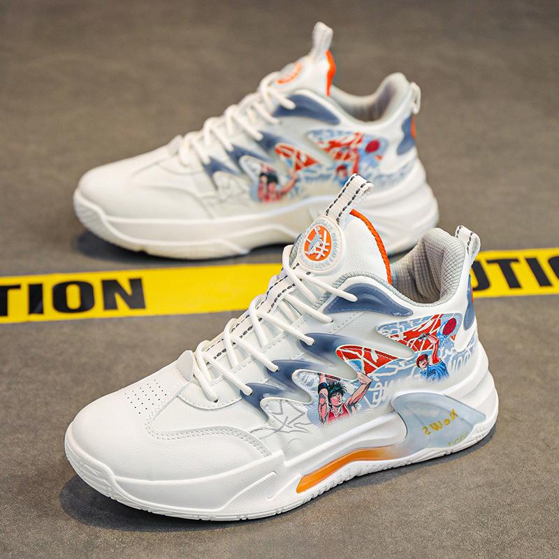 Nye sportssko for menn Mote Mesh Pustende Sports Uformelle Basketballsko